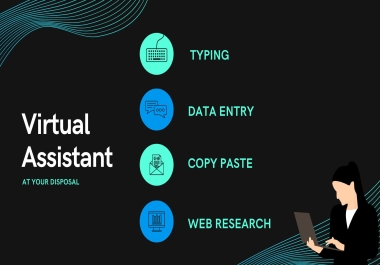 I will do data entry web research social media search data collection