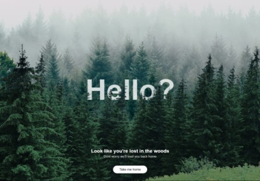 I will create creative and responsive 404 error page