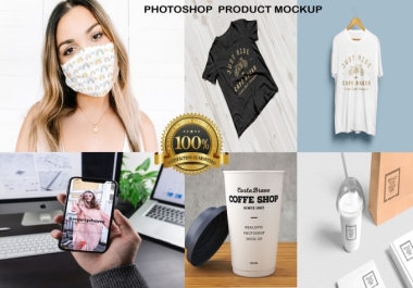I will create photoshop smart object product mockup