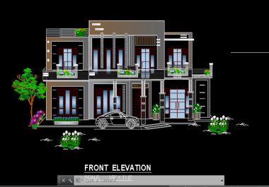 AUTOCAD 2D Drawing In 3 days. house plan ground plan with elevation.