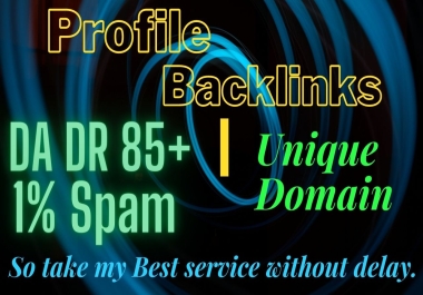 30 Profile Backlinks with High DA 90+