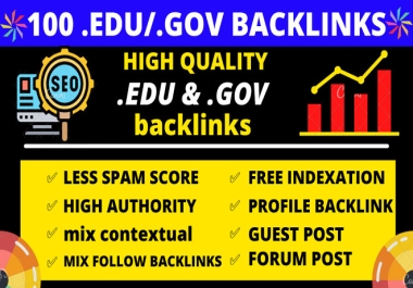 100 EDV/G0V Profile backlinks and Blog comments wit High TF Authority Backlinks