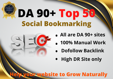 I will do 50 social bookmarking and google top ranking