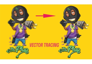 I will convert logo manually into vector format