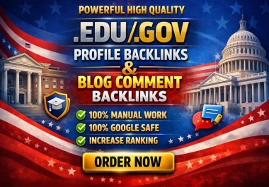 Manually 100 High Quality EDV/G0V Blog Comments White Hat SEO Backlinks