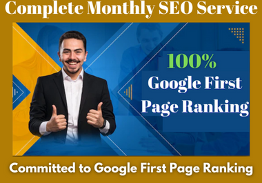 Complete Monthly SEO Service Package From Top Rated SEO Expert