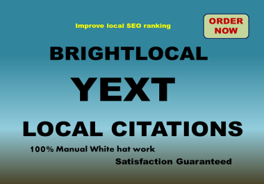 I will do TOP 50 Brightlocal and Yext citations