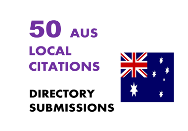 I will submit 50 Australia high quality Directories for GMB