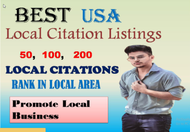 I will create 50 local citation for usa