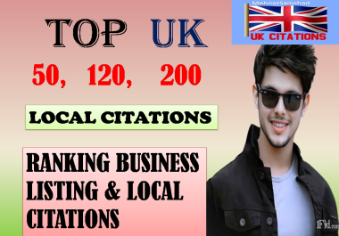I will do local citations or local listings for uk local business