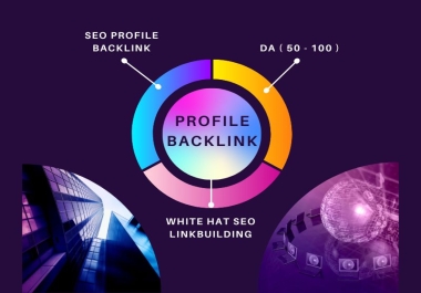 I will create 250 SEO profile backlinks from up to High quality DA 80+ site
