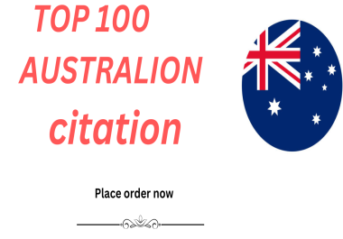i will list your business to top 100 AUSTRALIAN citations