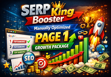 SERP King Booster - Manually Optimized PAGE 1 Growth Package