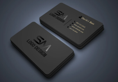 Design 3 professional print business card in 24h