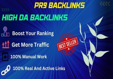 Perfect 80 PR9 High Domain Authority Dofollow SEO Backlinks Boost google Ranking