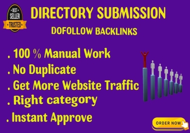 Instant Approve 55 High Quality Dofollow Directory Submission Backlinks
