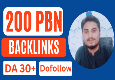 200 SEO Dofollow PBN Backlinks of DA 40+
