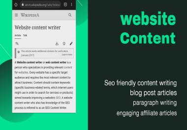I will do seo content writing for you