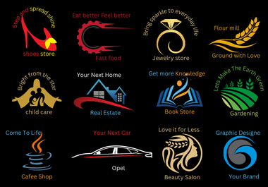 I will create modern logo for your real estate business