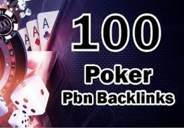 High Quality Special 100 PBN DA 40 To DA 60 Judi / UFABET/ Poker/Casino/Gambling Backlinks