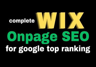 I will do complete wix onpage seo optimizations for google top ranking