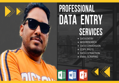 Fastest Data Entry in one day,  Internet Research