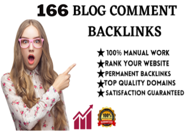 I will do 166 unique domains blog commen seo backlinks link building