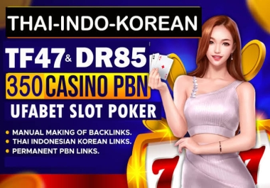 Indonesian/Korean/Malaysia/Thailand 350 PBN DA 50 to 70 Gambling Casino poker Live