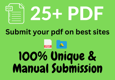 25+ PDF Submission to the High DA Sites