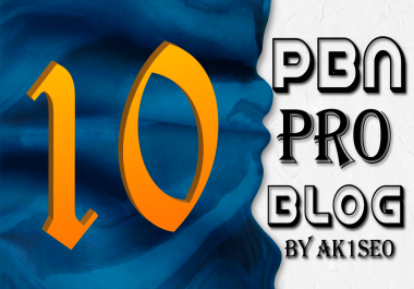 Rank your site With 10 PRO PBN BLOGS