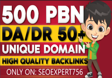 Rank Your Website with 500 PBN Da 50+ on High Quality Backlinks