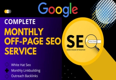 Complete Monthly 2300 SEO Backlinks Service Package for your website