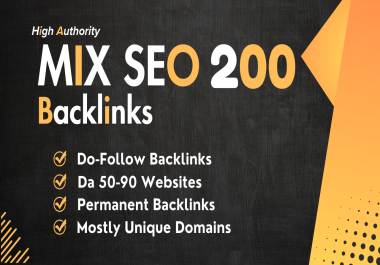 200 High Quality Mix Platform backlinks 0n Maximum DA Permanent links
