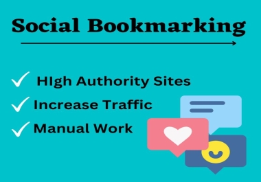 I will create 50 high quality social bookmarking submissions from high da backlinks