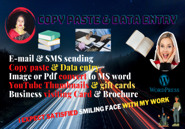Copy Paste And Data entry,  Image or Pdf convert to Microsoft Words