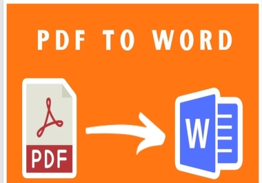 Convert Pdf to ms word and writting /retyping words or data entry