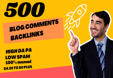 I will do 500 High PA/DA TF/CF Blog Comments Backlinks Low OBL
