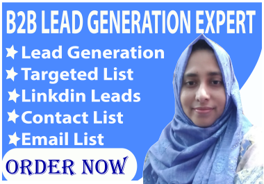 I will do 100 Data Entry,  B2B Lead Generation,  LinkedIn,  and Web Research
