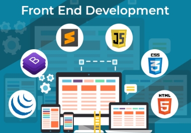 I will design and build your front-end website with HTML, CSS, JS and bootstrap