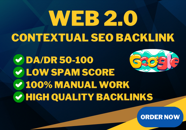 100 WEB 2.0 Contextual SEO Backlinks for website ranking