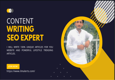 I will write 100 unique articles for your websites.