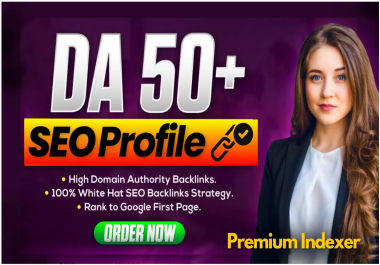 Make 350 Profile PR9 - DA 90- 50 Backlinks Domain High Quality Dofollow Premium Index