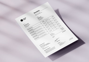 I Will Design Invoice With Canva
