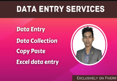 I will do scraping,  typing,  copy paste work