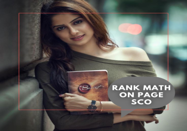 I will do wordpress on page SCO with rank math