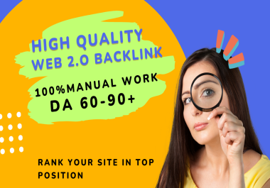I will do 20+ High Quality Contexual web 2.0 Backlinks