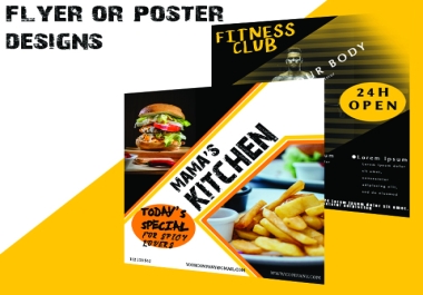 I will design a professional flyer or poster