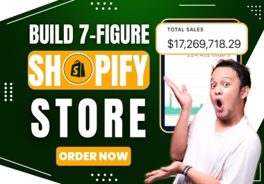 I will build a dropshipping shopify store or shopify website for passive income