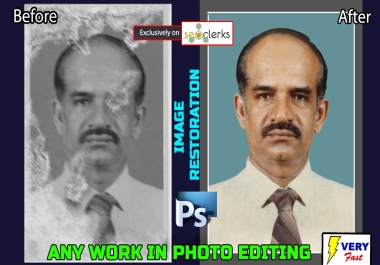 photo Restore,  Colorize and any kind of Image Editing - Very Fast