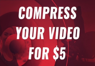 I will compress your video file size with no quality loss